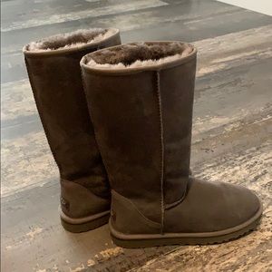 Tall Grey Classic Uggs